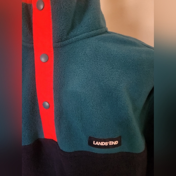 Lands' End Fleece Pullover Large - Picture 4 of 6